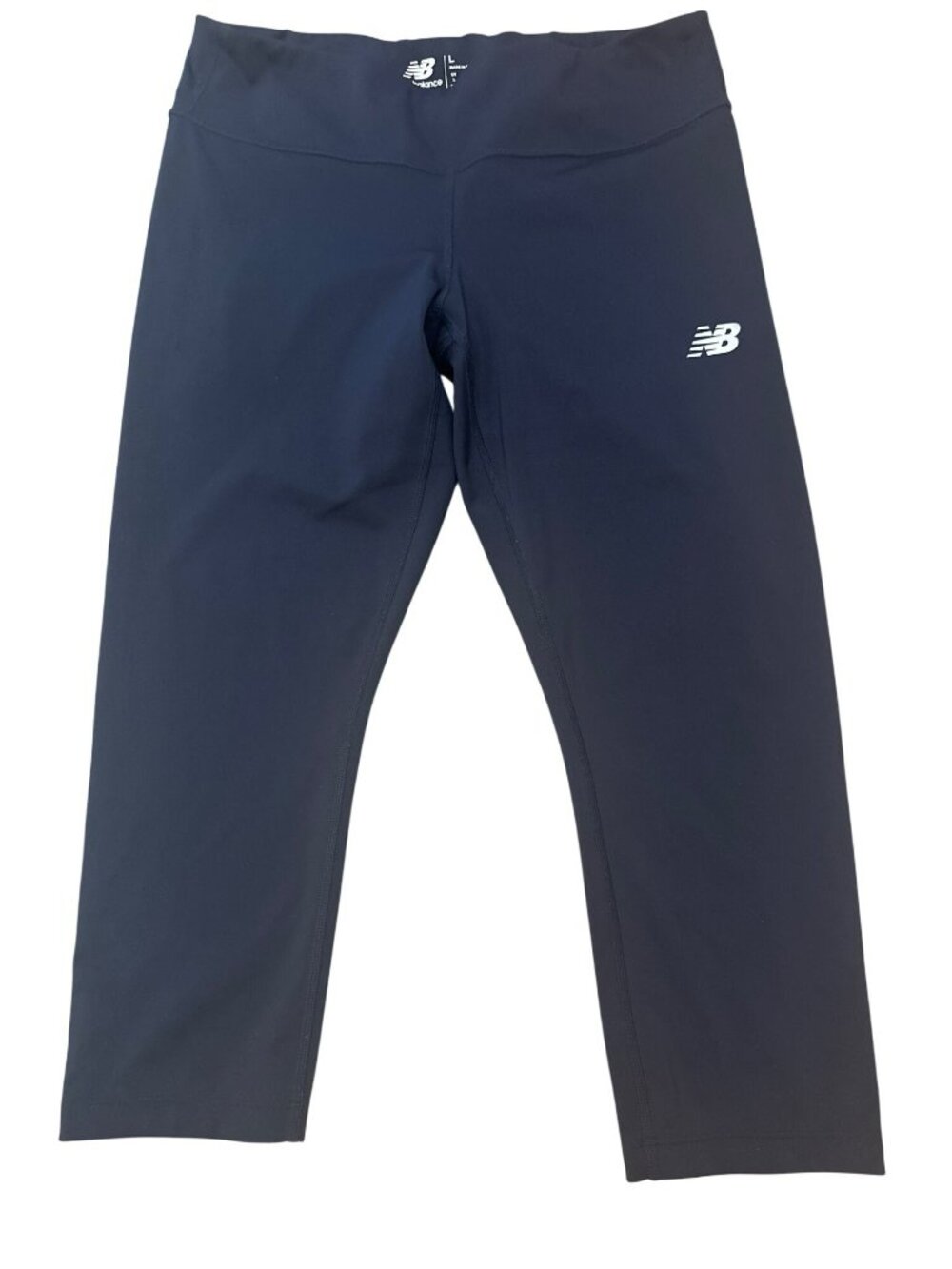 New Balance Womens B Dry Navy Blue Capri Leggings Size L Activewear